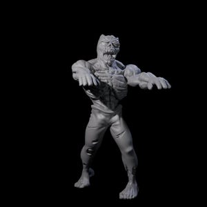 Roaming Zombie A Miniature for D&D, Dungeons and Dragons, Pathfinder and many other tabletop games