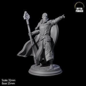 Spry Wizard Miniature for D&D, Dungeons and Dragons, Pathfinder and many other tabletop games