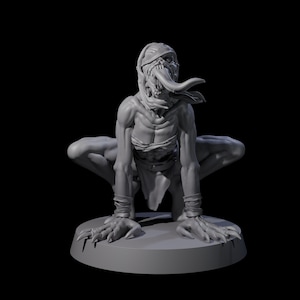 Screeching Ghoul C Miniature for D&D, Dungeons and Dragons, Pathfinder and many other tabletop games