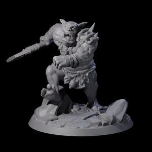 Miniatura Thick Ogre B per D&D, Dungeons and Dragons, Pathfinder e molti altri giochi da tavolo