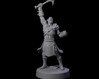 Stoneflesh Ork D Miniatur für D&D, Dungeons and Dragons, Pathfinder und viele andere Tabletopspiele