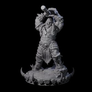 Frostbane Orc F Miniature for D&D, Dungeons and Dragons, Pathfinder and many other tabletop games
