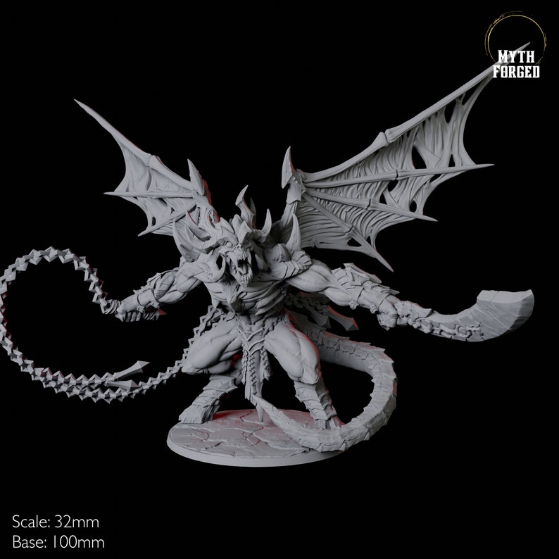 Menacing Balor Miniature for D&D, Dungeons and Dragons, Pathfinder and ...
