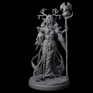 Blindfolded Dark Elf Witch H Miniature for D&D, Dungeons and Dragons, Pathfinder and many other tabletop games