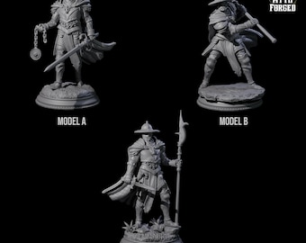 Inquisitor Knights Miniature Set of 3: D&D, Pathfinder, Tabletop Games
