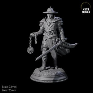 Inquisitor Knight A Miniature for D&D, Dungeons and Dragons, Pathfinder and many other tabletop games