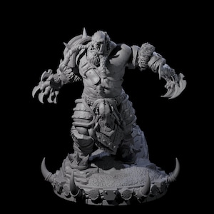 Frostbane Orc I Miniature for D&D, Dungeons and Dragons, Pathfinder and many other tabletop games