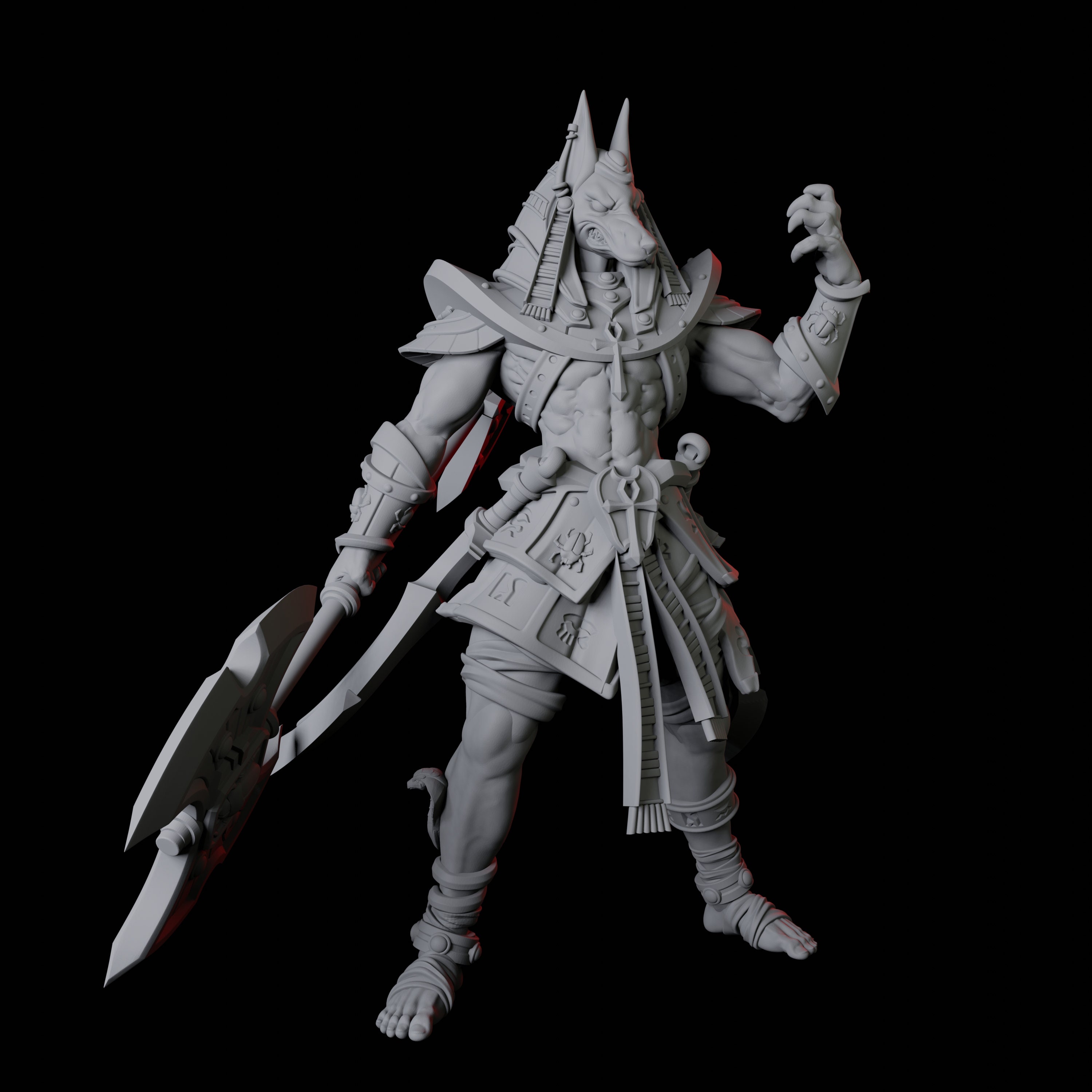 Anubis Egyptian God Jackal Miniature A for D&D, Dungeons and Dragons ...