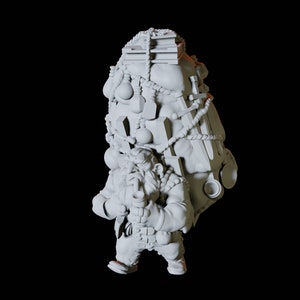 Travelling Dwarf Merchant Miniature: D&D, Pathfinder, Tabletop RPG
