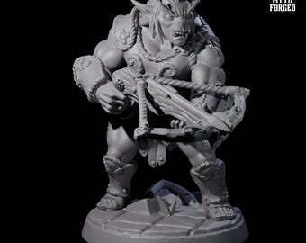 Grimy Greatgoblin or Bugbear Miniature F for D&D, Dungeons and Dragons, Pathfinder and many other tabletop games