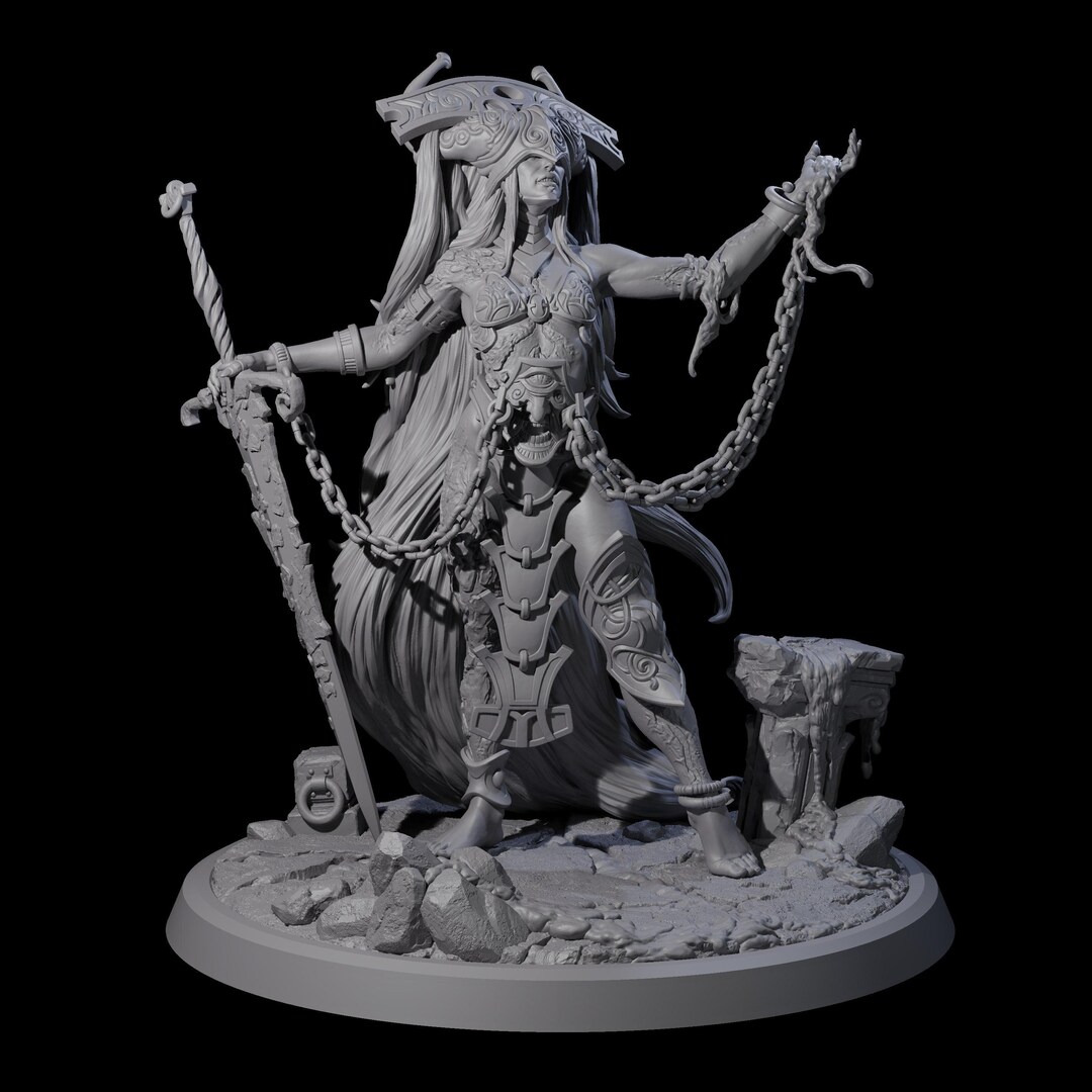 Chainbound Kyton Priestess A Miniature for D&D, Dungeons and Dragons ...