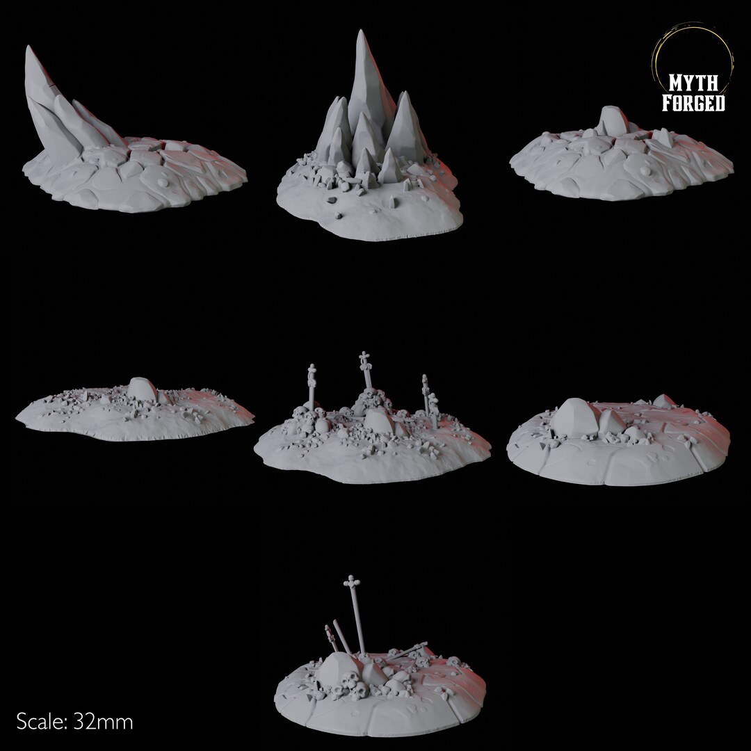 Seven Hellscape Scatter Terrain Miniatures for D&D, Dungeons and ...