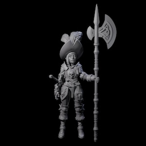 Junge Awed Wärterin Miniatur für D&D, Dungeons and Dragons, Pathfinder und viele andere Tabletopspiele
