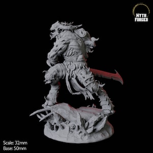 Savage Roru Demon Miniature D for D&D, Dungeons and Dragons, Pathfinder and many other tabletop games