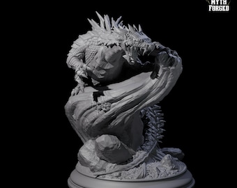 Creeping Basilisk Miniature for D&D, Dungeons and Dragons, Pathfinder and many other tabletop games