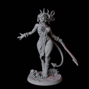 Lilith Devil or Demon Pinup Miniatures for D&D, Dungeons and Dragons, Pathfinder and many other tabletop games