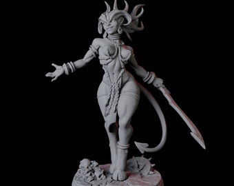 Lilith Devil or Demon Pinup Miniatures for D&D, Dungeons and Dragons, Pathfinder and many other tabletop games