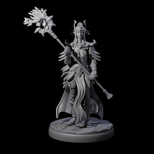 Pure Dark Elf Sorceress G Miniature for D&D, Dungeons and Dragons, Pathfinder and many other tabletop games