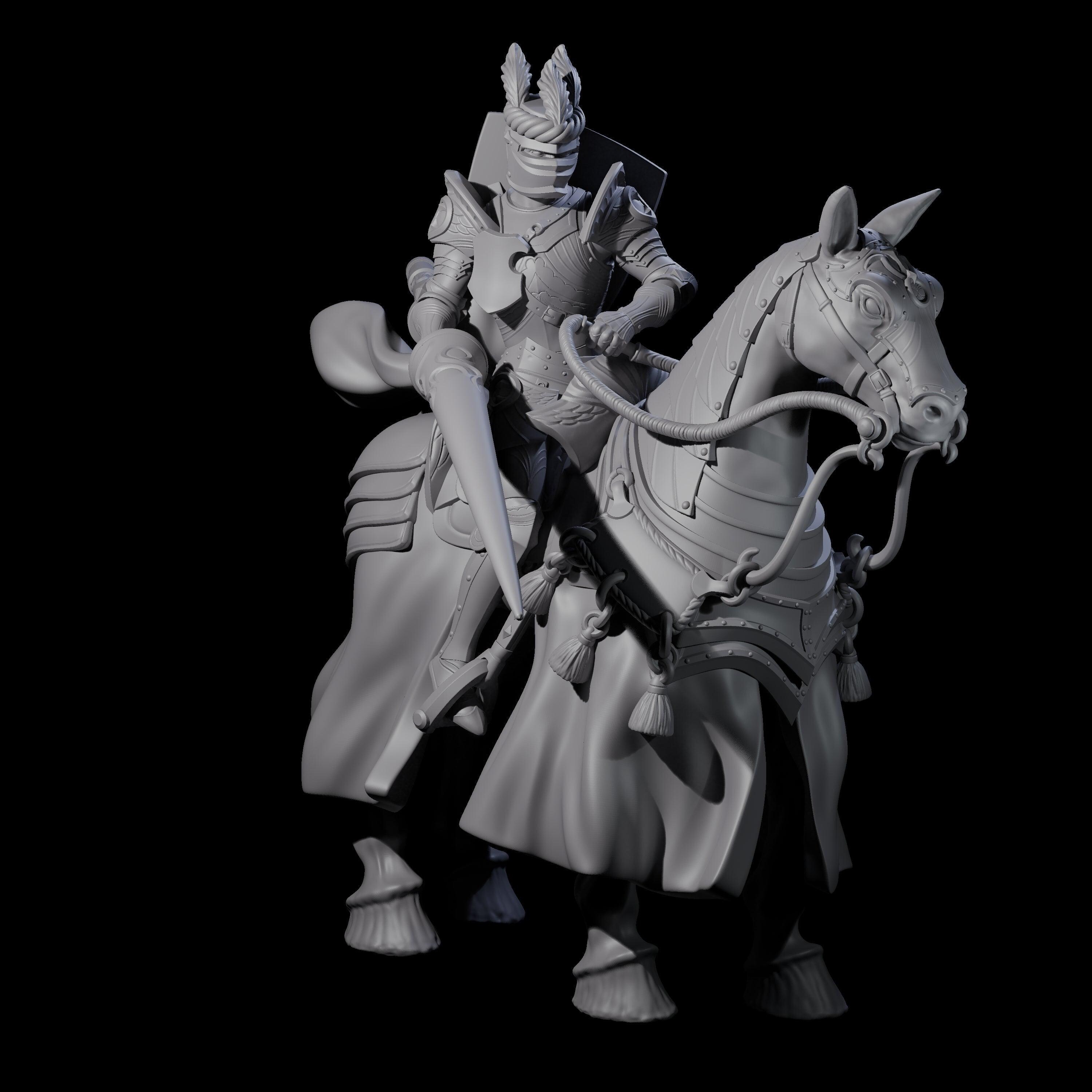 Charging Joust Knight Miniature for D&D, Dungeons and Dragons ...