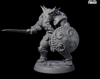 Grimy Greatgoblin or Bugbear Miniature A for D&D, Dungeons and Dragons, Pathfinder and many other tabletop games