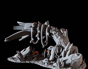 Bent Trunk Forest Scatter Terrain Miniature per D&D, Dungeons and Dragons, Pathfinder e molti altri giochi da tavolo