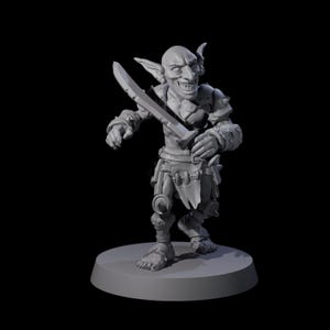 Sneaky Goblin B Miniature for D&D, Dungeons and Dragons, Pathfinder and many other tabletop games