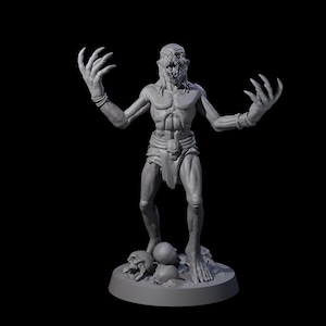 Screeching Ghoul D Miniature for D&D, Dungeons and Dragons, Pathfinder and many other tabletop games