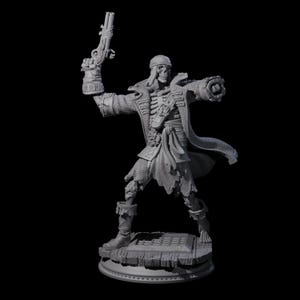 Falling Apart Pirate Skeleton Scallywag B Miniature for D&D, Dungeons and Dragons, Pathfinder and many other tabletop games