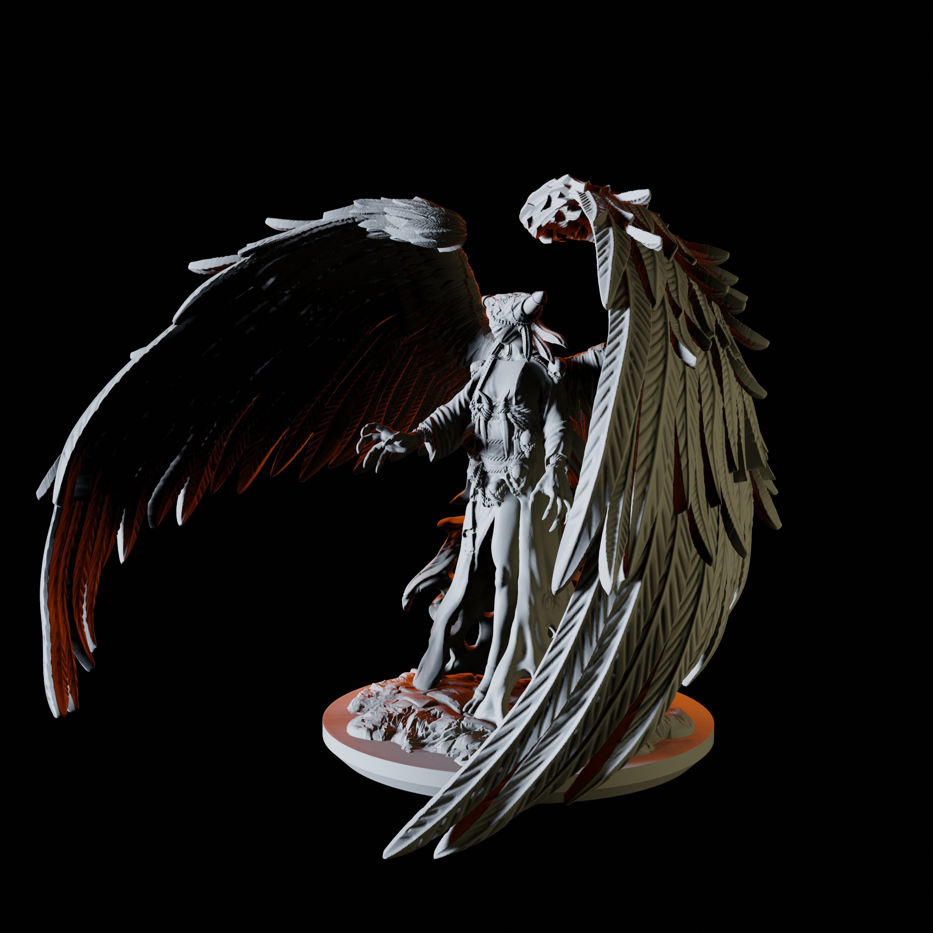 Fallen Celestial Miniature for D&D Dungeons and Dragons Etsy