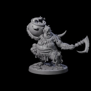 Miniatura dell&#39;orco Madre dei Macellai per D&D, Dungeons and Dragons, Pathfinder e molti altri giochi da tavolo