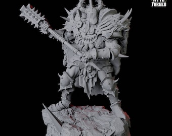 Gepantserde Goliath Barbarenminiatuur B voor D&D, Dungeons and Dragons, Pathfinder en vele andere tafelspellen.