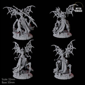 Four Malformed Drider Miniatures for D&D, Dungeons and Dragons, Pathfinder and many other tabletop games