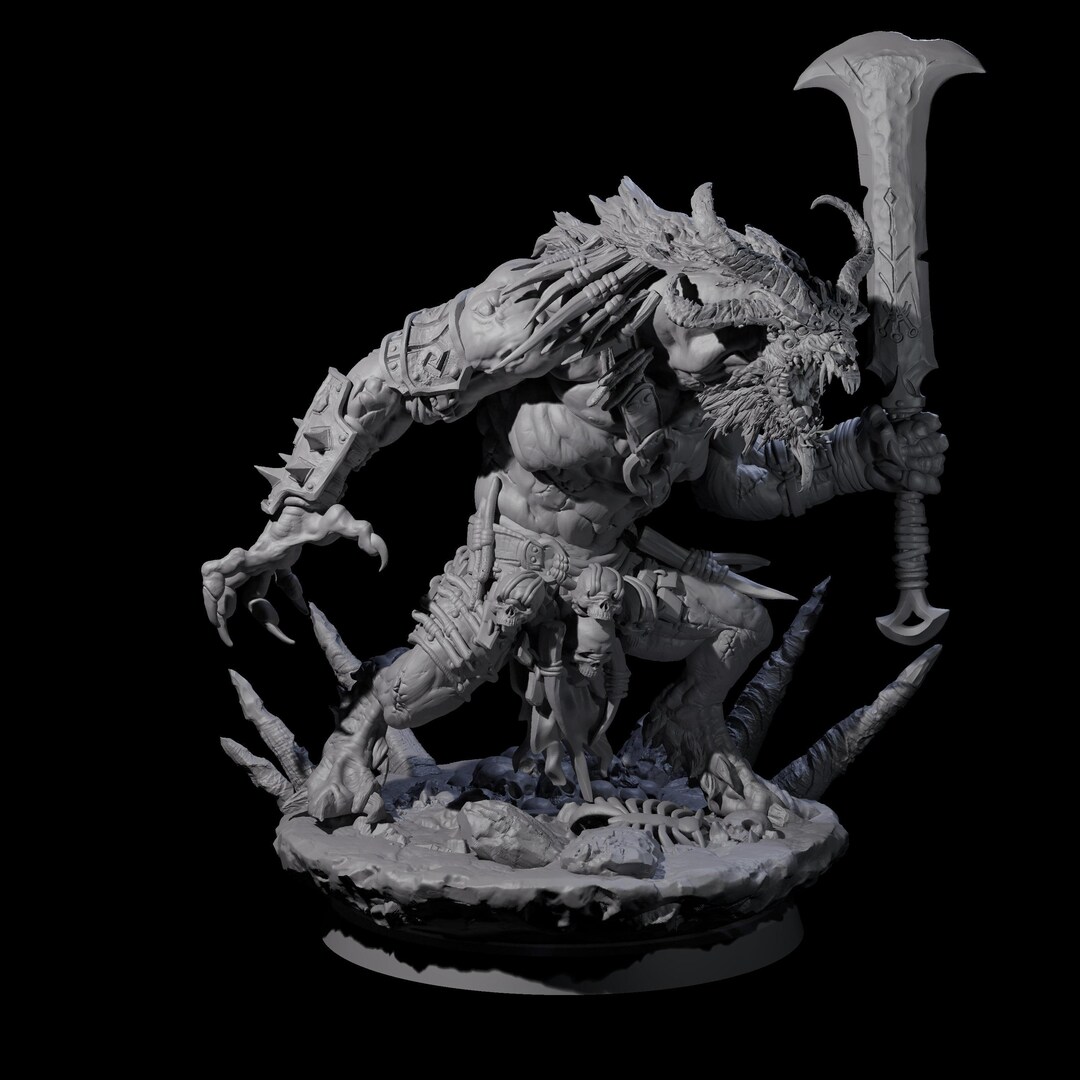 Hunting Balor B Miniature for D&D, Dungeons and Dragons, Pathfinder and ...