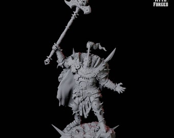 Gepantserde Goliath Barbarenminiatuur D voor D&D, Dungeons and Dragons, Pathfinder en vele andere tafelspellen.