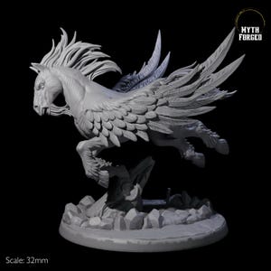 Sublime Pegasus Miniature for D&D Dungeons and Dragons, Pathfinder and other tabletop games