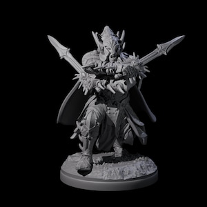 Pale Drow C Miniature for D&D, Dungeons and Dragons, Pathfinder and many other tabletop games