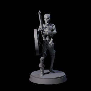 Civilian Skeleton C Miniature for D&D, Dungeons and Dragons, Pathfinder and many other tabletop games