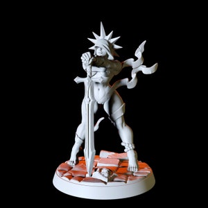 Sexy, Pin up Human Female Paladin Miniature for D&D, Dungeons and Dragons, Pathfinder and many other tabletop games
