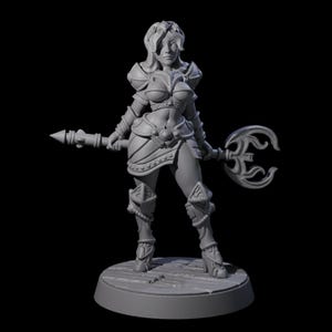 Cutesy Cleric Miniature for D&D, Dungeons and Dragons, Pathfinder and many other tabletop games