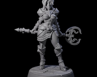 Cutesy Cleric Miniature for D&D, Dungeons and Dragons, Pathfinder and many other tabletop games