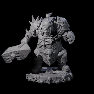 Savage Skullmarch Ogre C Miniature for D&D, Dungeons and Dragons, Pathfinder and many other tabletop games