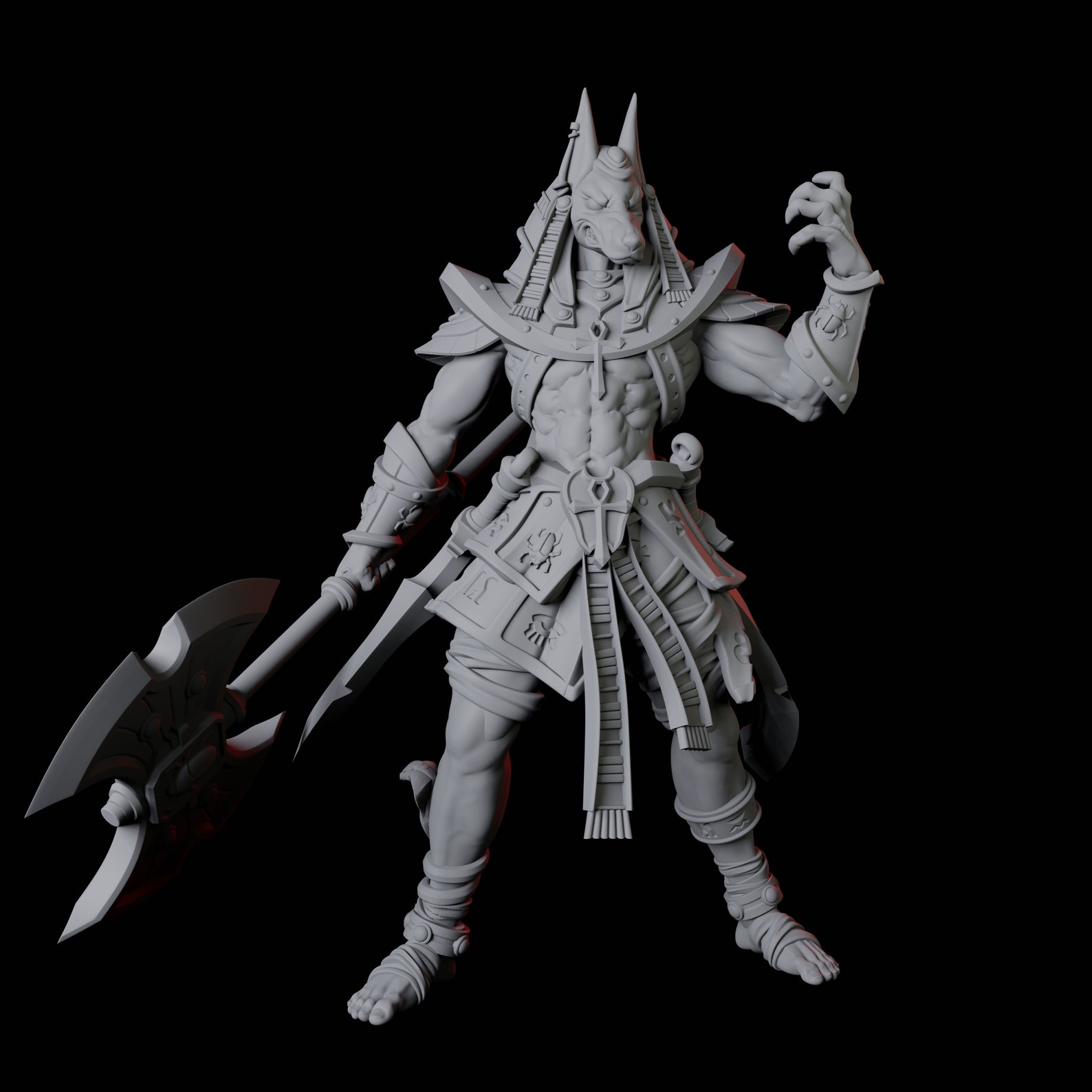Anubis Egyptian God Jackal Miniature A for D&D, Dungeons and Dragons ...