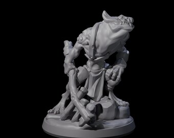Śliski, pełzający kobold Miniatura do gier D&D, Dungeons and Dragons, Pathfinder i wielu innych gier planszowych