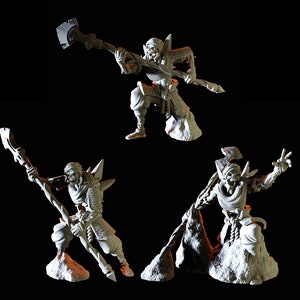 Three Desert Zombie or Undead Skeleton Miniatures for D&D, Dungeons and Dragons, Pathfinder and many other tabletop games