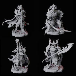 Four Stalking Revenant Miniatures for D&D, Dungeons and Dragons, Pathfinder and many other tabletop games