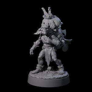 Grinning Horder Goblin Miniature for D&D, Dungeons and Dragons, Pathfinder and many other tabletop games