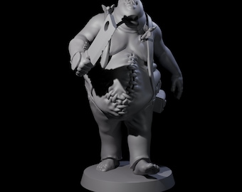 Lurching Zombie Butcher Miniature for D&D, Dungeons and Dragons, Pathfinder and many other tabletop games