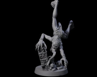 Screeching Ghoul A Miniature for D&D, Dungeons and Dragons, Pathfinder and many other tabletop games