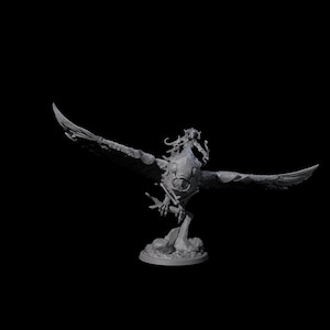 Moon Zealot with Giant Owl C Miniature for D&D, Dungeons and Dragons, Pathfinder and many other tabletop games