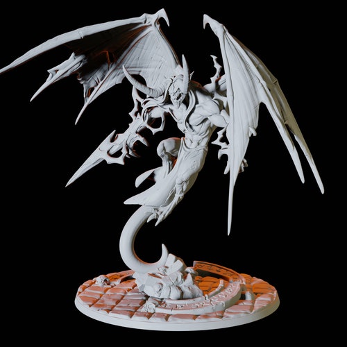 Red Dragon Miniature for D&D Dungeons and Dragons Pathfinder Etsy